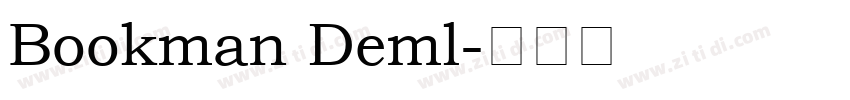 Bookman Deml字体转换
